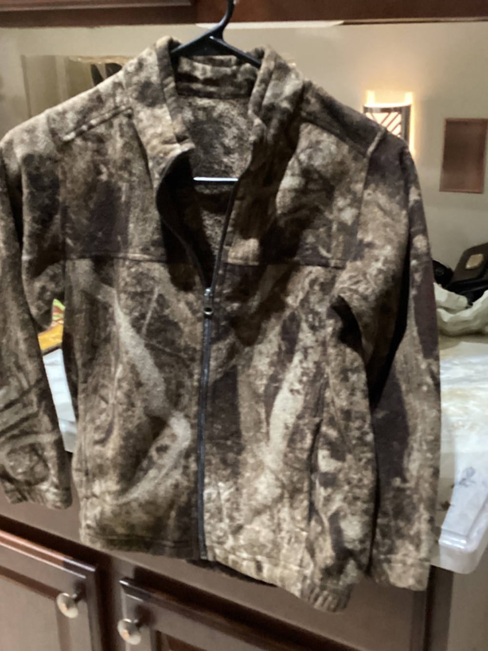Reel Legends Brown Camouflage Zip Jacket